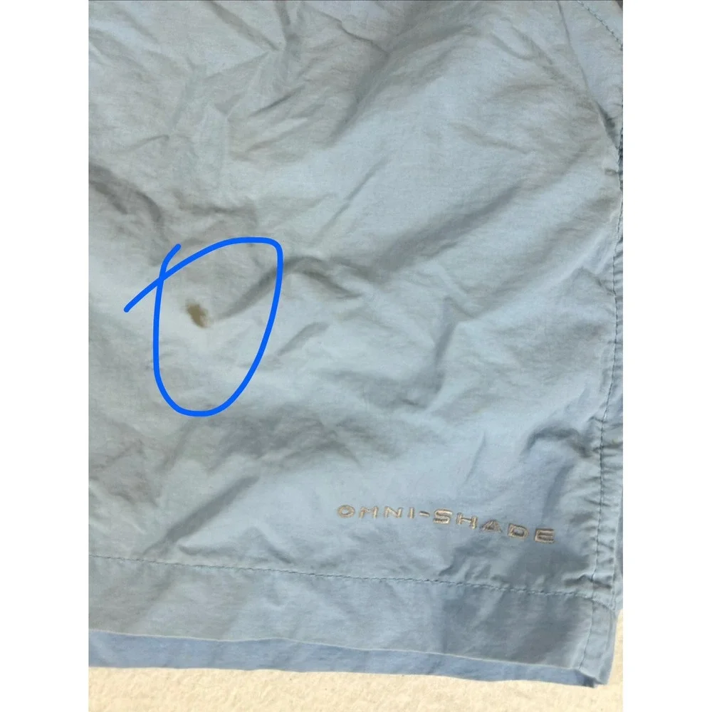 Columbia PFG Fishing Shorts Mens Large Blue Performance Outdoor FM4008